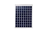 Pannello solare fotovoltaico 20W Monocristallino energia 18V pinze a coccodrillo