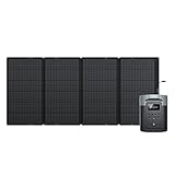 ECOFLOW Generatore solare DELTA 2 Max, 2048Wh Batteria LFP centrale elettrica portatile e pannello solare 400W, Max 3100W uscita CA, Ricarica rapida 0-80% in 53 minuti, per all'aperto,campeggio,camper