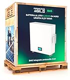 Batteria al Litio 5,12 kWh da muro LiFePO4 51,2V 100Ah BMS integrato protocollo CAN