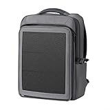 Zaino solare da 30 W, 35 l, con pannello solare, impermeabile, in tessuto Oxford, per campeggio, attività all'aperto