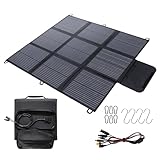 Pannello solare pieghevole da 200 W, cavo da 3 m, efficienza di conversione del 22%, impermeabile IP67, caricatore solare portatile per campeggio, all'aperto