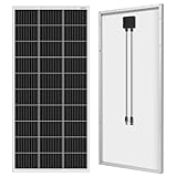 DOKIO Pannello solare monocristallino da 200 W, 18 V, modulo solare da 200 Watt, per batterie da 12 V, ideale per camper, campeggio, casa da giardino