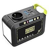 MARBERO 88Wh Centrale Elettrica Portatile 24000mAh Campeggio Generatore di Corrente Power Bank con Presa CA 120W Max 220V CA, CC, USB QC3.0, Torcia LED per CPAP Casa Campeggio Emergenza Backup