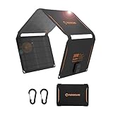 Pannello solare portatile da 30 W, caricatore pieghevole per pannello solare con QC3.0 (18 W), porta DC, impermeabile IP67, pannello solare monocristallino, per campeggio Samsung Galaxy