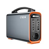 CTECHi Generatore Solare Portatile 240 Wh, con batería LiFePO4，Generatore solare con connessioni AC/DC/USB/QC 3.0 USB/PD, Generatore di Corrente per Campeggio Emergenza Viaggi