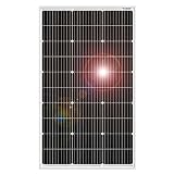 DOKIO Pannello Solare 100W 12V Monocristallino Fotovoltaico Impianto Camper Casa Baita