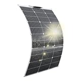 Aysolar 100W 18V Pannello Solare Flessibile Monocristallino Pannelli Fotovoltaico per Camper Barche Roulotte Furgoni Batterie 12V e Altre Superfici Irregolari