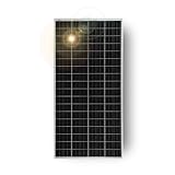 MOSCATELLI Pannello Solare 240W per Batterie 12V - Fotovoltaico da Balcone con Celle Monocristalline PERC 10BB ad Alta Efficienza – Tensione 21V e Massima Resa Energetica