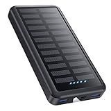 Pxwaxpy Power Bank 26800mAh, 15W PD 3.0A [USB C Uscita & Ingresso] Ricarica Rapida Caricabatterie Solare Portatile, 3 Uscita Powerbank con LED Torcia Batteria Esterna per iPhone Samsung Huawei ecc