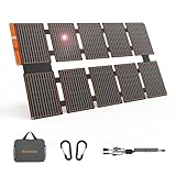 FlexSolar Pannello Solare 100W,Caricatore Solare ETFE Pieghevole Portatile per Fotovoltaico Generatore, campeggio, giardino, escursionismo, pesca